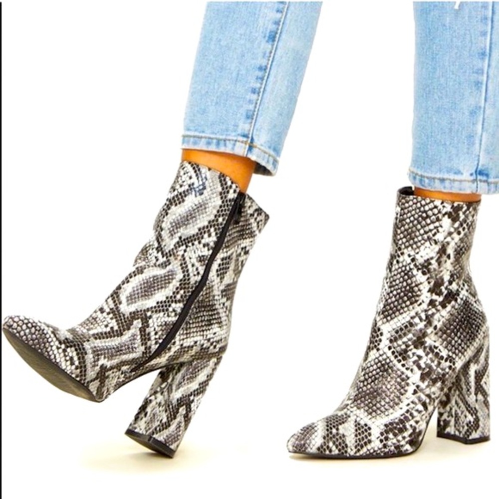 Snakeskin boots